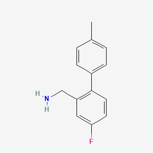 (4-Fluoro-4'-methyl-[1,1'-biphenyl]-2-yl)methanamine