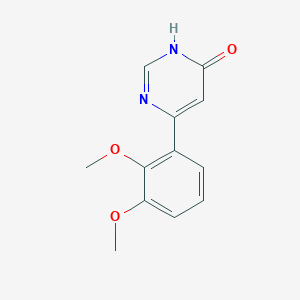 molecular formula C12H12N2O3 B1486847 6-(2,3-二甲氧基苯基)嘧啶-4-醇 CAS No. 1972282-11-3