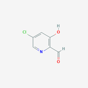 molecular formula C6H4ClNO2 B14868470 5-Chloro-3-hydroxypyridine-2-carbaldehyde 