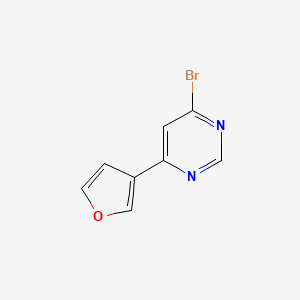 4-Bromo-6-(furan-3-yl)pyrimidine