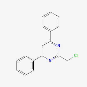 molecular formula C17H13ClN2 B14868481 2-(Chloromethyl)-4,6-diphenylpyrimidine 