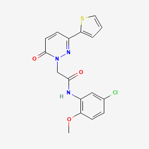 N-(5-chloro-2-methoxyphenyl)-2-(6-oxo-3-(thiophen-2-yl)pyridazin-1(6H)-yl)acetamide