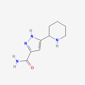 3-(piperidin-2-yl)-1H-pyrazole-5-carboxamide