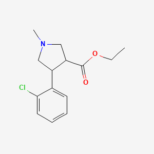 Ethyl 4-(2-chlorophenyl)-1-methylpyrrolidine-3-carboxylate