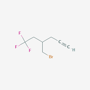 4-(Bromomethyl)-6,6,6-trifluorohex-1-yne