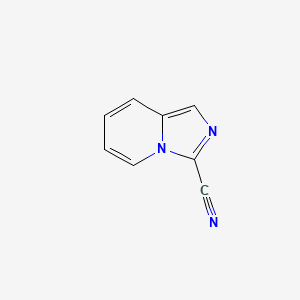 molecular formula C8H5N3 B14868548 Imidazo[1,5-a]pyridine-3-carbonitrile 