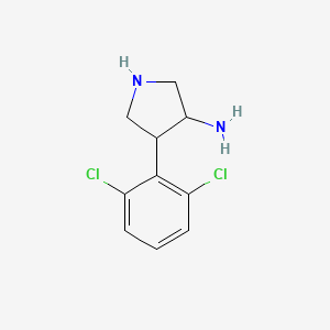 4-(2,6-Dichlorophenyl)pyrrolidin-3-amine