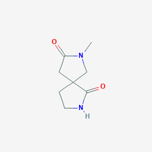 molecular formula C8H12N2O2 B1486857 7-Methyl-2,7-diazaspiro[4.4]nonane-1,8-dione CAS No. 2168200-78-8