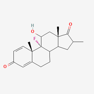 molecular formula C20H25FO3 B14868580 (9R,10S,13S)-9-fluoro-11-hydroxy-10,13,16-trimethyl-6,7,8,11,12,14,15,16-octahydrocyclopenta[a]phenanthrene-3,17-dione 