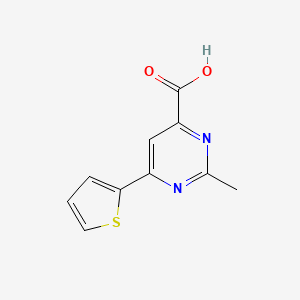 2-Methyl-6-(thiophen-2-yl)pyrimidine-4-carboxylic acid