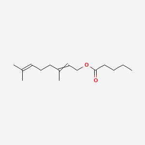 (E)-3,7-dimethylocta-2,6-dienyl pentanoate