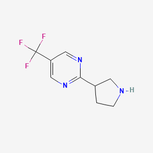 2-Pyrrolidin-3-YL-5-(trifluoromethyl)pyrimidine