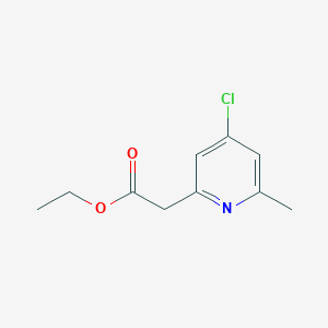 Ethyl 2-(4-chloro-6-methylpyridin-2-YL)acetate