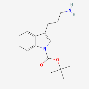 Tert-butyl 3-(3-aminopropyl)-1H-indole-1-carboxylate