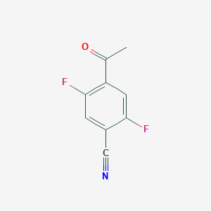 molecular formula C9H5F2NO B14868661 4-Acetyl-2,5-difluorobenzonitrile 