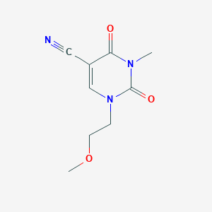 1-(2-Methoxyethyl)-3-methyl-2,4-dioxo-1,2,3,4-tetrahydropyrimidine-5-carbonitrile