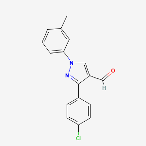 3-(4-Chlorophenyl)-1-m-tolyl-1H-pyrazole-4-carbaldehyde