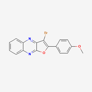 3-Bromo-2-(4-methoxyphenyl)furo[2,3-b]quinoxaline