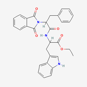 ethyl 2-(2-(1,3-dioxoisoindolin-2-yl)-3-phenylpropanamido)-3-(1H-indol-3-yl)propanoate