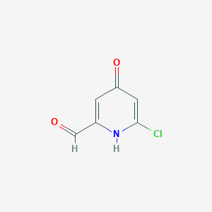 6-Chloro-4-hydroxypicolinaldehyde