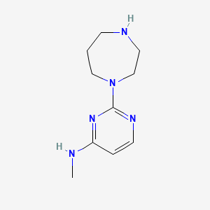 molecular formula C10H17N5 B14868727 2-(1,4-diazepan-1-yl)-N-methylpyrimidin-4-amine 