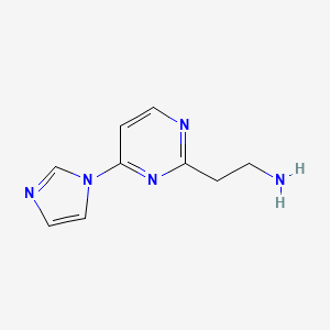 2-[4-(1H-Imidazol-1-YL)pyrimidin-2-YL]ethanamine