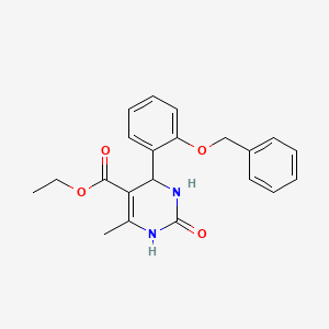 Ethyl 4-[2-(benzyloxy)phenyl]-6-methyl-2-oxo-1,2,3,4-tetrahydropyrimidine-5-carboxylate