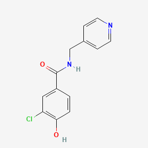 3-chloro-4-hydroxy-N-(pyridin-4-ylmethyl)benzamide