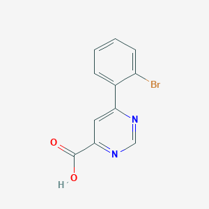 6-(2-Bromophenyl)pyrimidine-4-carboxylic acid