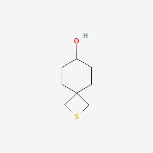 molecular formula C8H14OS B14868812 2-Thiaspiro[3.5]nonan-7-ol 