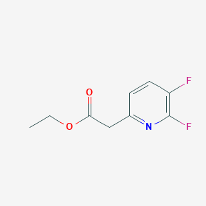 molecular formula C9H9F2NO2 B14868819 Ethyl (5,6-difluoropyridin-2-YL)acetate 