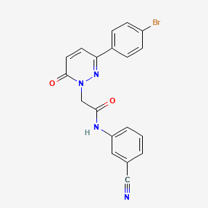 2-(3-(4-bromophenyl)-6-oxopyridazin-1(6H)-yl)-N-(3-cyanophenyl)acetamide