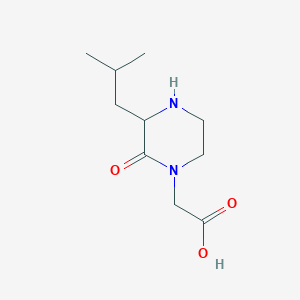 molecular formula C10H18N2O3 B14868866 (3-Isobutyl-2-oxo-piperazin-1-YL)-acetic acid 