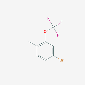 molecular formula C8H6BrF3O B14868867 4-Bromo-1-methyl-2-(trifluoromethoxy)benzene 