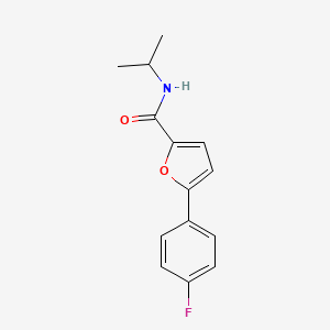 5-(4-fluorophenyl)-N-(propan-2-yl)furan-2-carboxamide