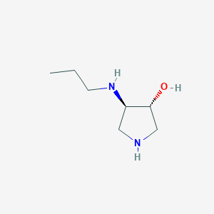 molecular formula C7H16N2O B14868930 (3R,4R)-4-(propylamino)pyrrolidin-3-ol 