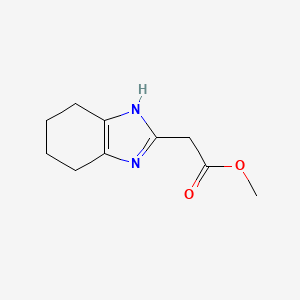 molecular formula C10H14N2O2 B14868934 methyl 2-(4,5,6,7-tetrahydro-1H-benzo[d]imidazol-2-yl)acetate 