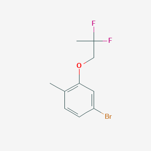 molecular formula C10H11BrF2O B1486895 4-溴-2-(2,2-二氟丙氧基)-1-甲基苯 CAS No. 2153769-23-2