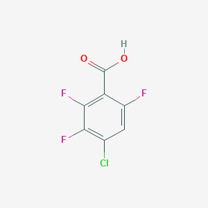 molecular formula C7H2ClF3O2 B14868950 4-Chloro-2,3,6-trifluorobenzoic acid 