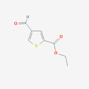 molecular formula C8H8O3S B14868952 Ethyl 4-formylthiophene-2-carboxylate 