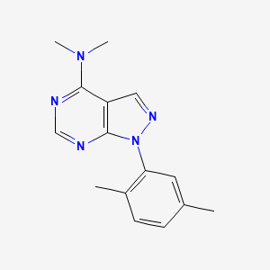 1-(2,5-dimethylphenyl)-N,N-dimethyl-1H-pyrazolo[3,4-d]pyrimidin-4-amine