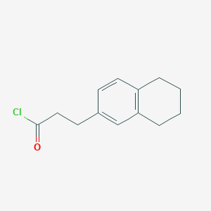 3-(5,6,7,8-Tetrahydronaphthalen-2-yl)propanoyl chloride