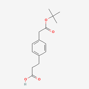 3-(4-(2-(Tert-butoxy)-2-oxoethyl)phenyl)propanoic acid