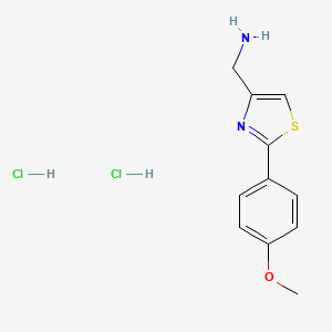 (2-(4-Methoxyphenyl)thiazol-4-yl)methanamine dihy