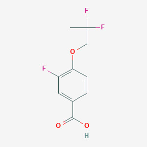 molecular formula C10H9F3O3 B1486905 4-(2,2-Difluoropropoxy)-3-fluorobenzoic acid CAS No. 2157958-67-1