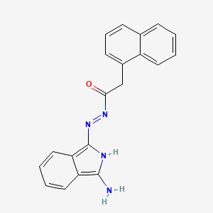 (Z)-N'-(3-amino-1H-isoindol-1-ylidene)-2-(naphthalen-1-yl)acetohydrazide