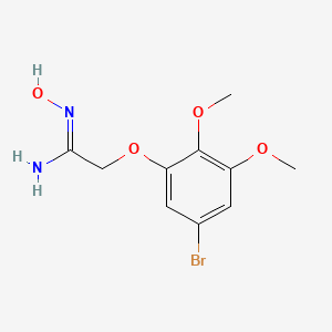 (Z)-2-(5-bromo-2,3-dimethoxyphenoxy)-N'-hydroxyacetimidamide