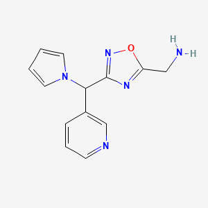 (3-(pyridin-3-yl(1H-pyrrol-1-yl)methyl)-1,2,4-oxadiazol-5-yl)methanamine