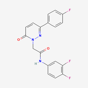 N-(3,4-difluorophenyl)-2-(3-(4-fluorophenyl)-6-oxopyridazin-1(6H)-yl)acetamide