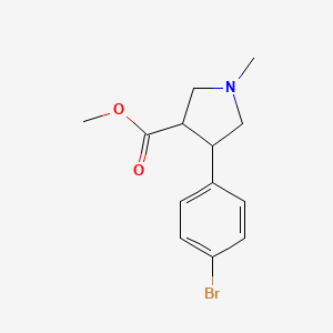 Methyl 4-(4-bromophenyl)-1-methylpyrrolidine-3-carboxylate